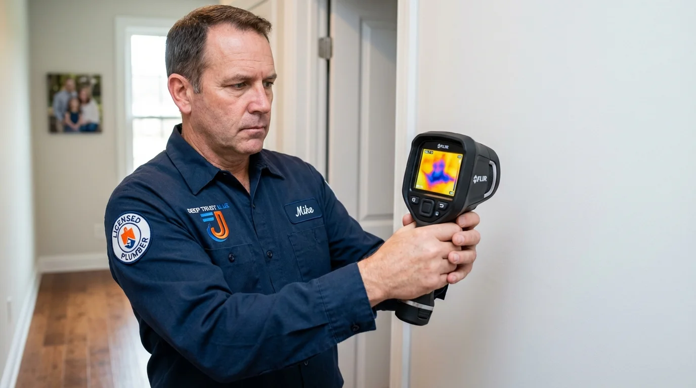 Thermal imaging leak detection by Johns Plumbing LLC in Woodward